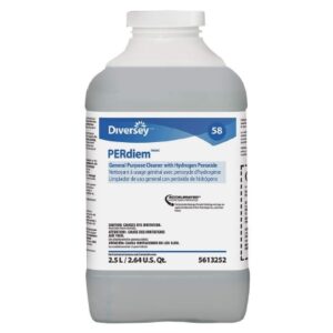 Surface Disinfectant Cleaner Diversey PERdiem Peroxide Based J-Fill Dispensing Systems Liquid Concentrate 2.5 Liter Bottle Unscented NonSterile