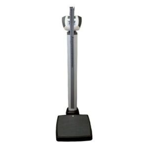Physician Scale with Height Rod Health O Meter LCD Display 600 lbs. / 272 kg Capacity Gray AC Adapter / Battery Operated