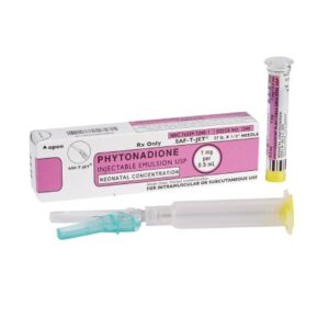 Phytonadione 1 mg / 0.5 mL Injection 0.5 mL