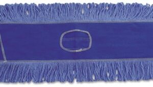 Dust Mop Pad Boardwalk Looped-end Blue Cotton / Synthetic Fiber Reusable