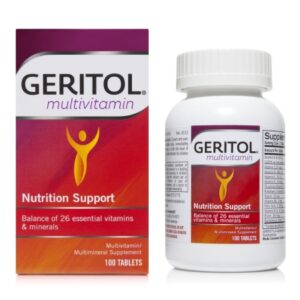 Multivitamin Supplement Geritol Vitamin A / Ascorbic Acid 6,100 IU – 57 mg Strength Tablet 100 per Bottle