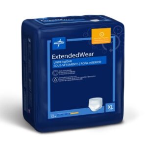 Unisex Adult Absorbent Underwear FitRight Extended Wear Pull On with Tear Away Seams X-Large Disposable Heavy Absorbency