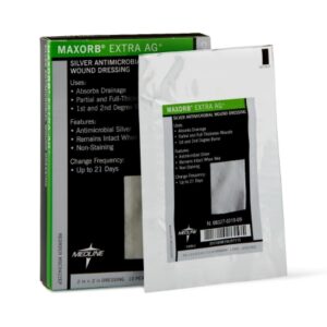 Silver Alginate Dressing Maxorb Extra Ag+ 2 X 2 Inch Square Sterile