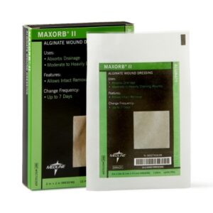 Alginate Dressing Maxorb II 2 X 2 Inch Square