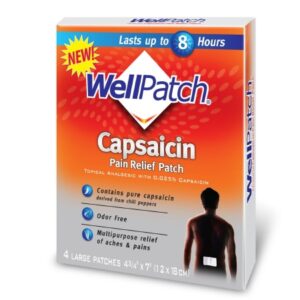 Topical Pain Relief WellPatch Warming Activated Carbon / Iron Powder / Vermiculite / Potassium Chloride Patch 4 per Box