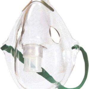 Aerosol Mask Elongated Style Adult One Size Fits Most Adjustable Head Strap / Nose Clip