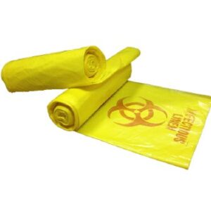 Infectious Linen Bag Colonial Bag Biohazard Symbol / Infectious Linen 33 gal. Yellow 30-1/2 X 43 Inch