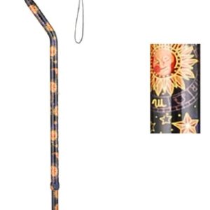 Offset Cane Nova Aluminum 30 to 39 Inch Height Celestial Print