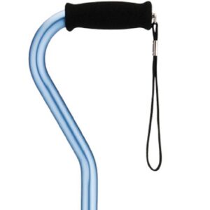 Offset Cane Nova Aluminum 30 to 39 Inch Height Blue