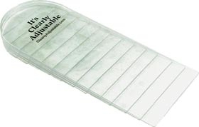 Heel Lift AliMed Clearly Adjustable Leg Lift Vinyl Plastic Female 8 to 10 / Male 6-1/2 to 8-1/2 Clear