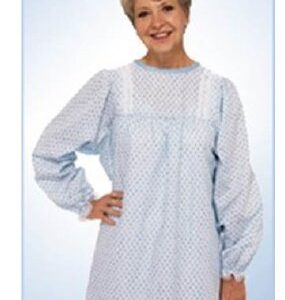 Patient Exam Gown TieBack One Size Fits Most Geometric Print Reusable