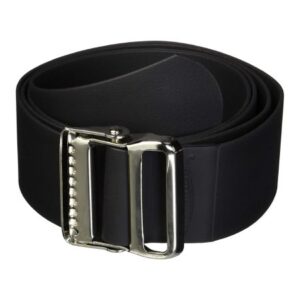 Gait Belt Easi-Care 60 Inch Length Black Vinyl Coated Webbing
