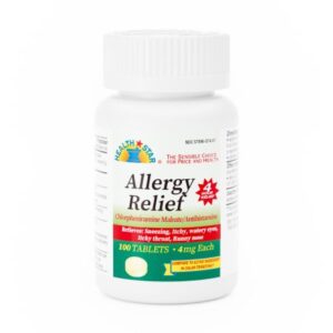 Allergy Relief McKesson Brand 4 mg Strength Tablet 100 per Bottle
