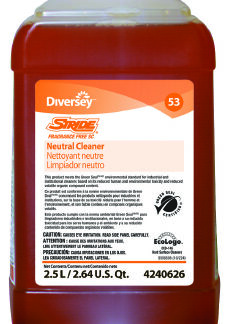 Floor Cleaner Diversey Stride Liquid 2.5 Liter Bottle Unscented Manual Pour