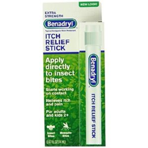 Itch Relief Benadryl 2% – 0.1% Strength Liquid 0.47 oz. Stick