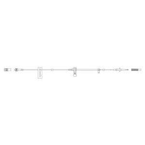 IV Pump Set Curlin Pump Without Ports 20 Drops / mL Drip Rate Without Filter 90 Inch Tubing Solution