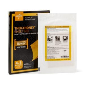 Honey Impregnated Wound Dressing TheraHoney HD Rectangle 4 X 5 Inch Sterile