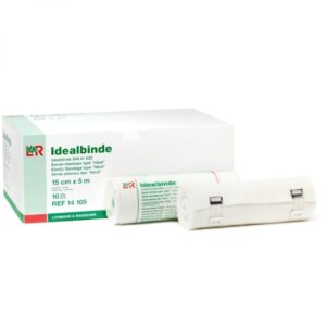 Compression Bandage Idealbinde 6 Inch X 5 Yard Clip Detached Closure White NonSterile High Compression