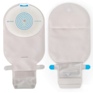 Ostomy Pouch SenSura Mio One-Piece System 11 Inch Length, Maxi Flat, Trim to Fit 3/8 to 2-1/8 Inch Stoma Drainable