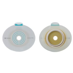 Ostomy Barrier SenSura Mio Click Trim to Fit, Extended Wear Elastic Adhesive 70 mm Flange Yellow Code System 10 to 65 mm Opening