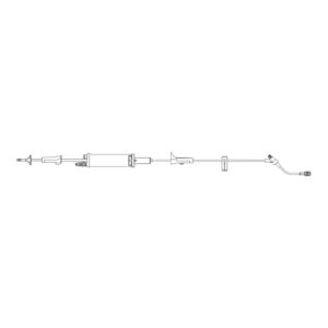 Burette IV Administration Set BBraun Gravity 1 Port 60 Drops / mL Drip Rate Without Filter 88 Inch Tubing Solution
