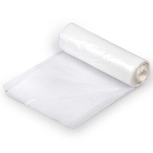 Trash Bag Colonial Bag 45 gal. Clear LLDPE 1.35 mil 40 X 46 Inch X-Seal Bottom Coreless Roll