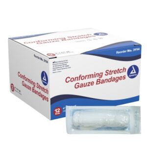 Conforming Bandage Dynarex 4 Inch X 4-1/10 Yard 1-Ply Sterile 1 per Pouch