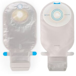 Ostomy Pouch SenSura Mio One-Piece System 11 Inch Length, Maxi Flat, Pre-Cut 1 Inch Stoma Drainable