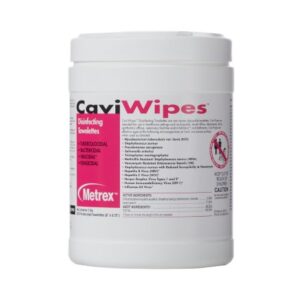 Surface Disinfectant CaviWipes Premoistened Alcohol Based Manual Pull Wipe 220 Count Canister Alcohol Scent NonSterile