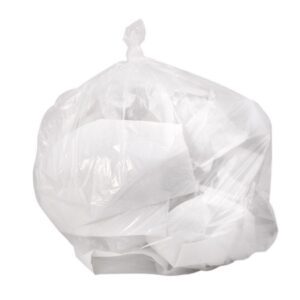 Trash Bag Colonial Bag 30 gal. Clear LLDPE 0.45 mil 30 X 36 Inch X-Seal Bottom Coreless Roll