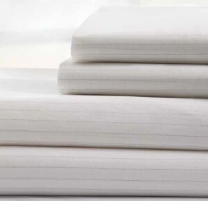 Bed Sheet DermaTherapy Flat 66 X 99 Inch White Reusable
