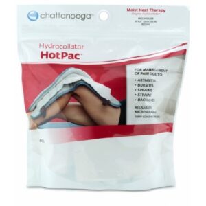 Moist Heat Therapy Pad with Cover HotPac Contour Neck One Size Fits Most Terry Cloth Cover Reusable