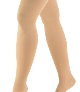 Compression Stocking Truform Thigh High Large Beige Open Toe