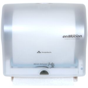 Paper Towel Dispenser enMotion Impulse 10 Translucent White Touch Free 1 Roll Wall Mount