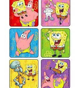 Disney 75 per Unit SpongeBob Square Pants Sticker 2-1/2 Inch