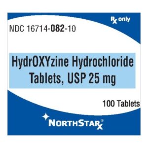 Hydroxyzine HCl 25 mg Tablet 100 Tablets