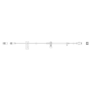 IV Pump Set Curlin Pump Without Ports Without Filter 84 Inch Tubing Solution