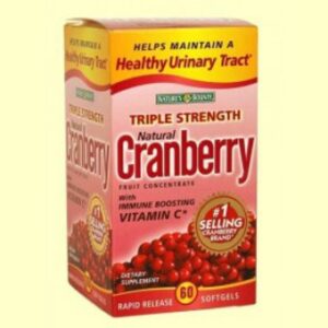 Dietary Supplement Nature’s Bounty Cranberry Extract 12,000 mg Strength Softgel 60 per Bottle Cranberry Flavor