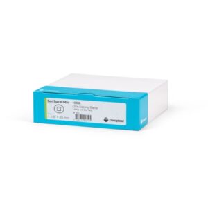 Ostomy Barrier SenSura Mio Click Precut, Extended Wear Elastic Adhesive 40 mm Flange Green Code System 1-1/8 Inch Opening