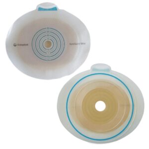 Ostomy Barrier SenSura Mio Flex Precut, Extended Wear Elastic Adhesive 50 mm Flange Red Code System 1-1/8 Inch Opening