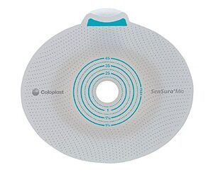 Ostomy Barrier SenSura Mio Flex Trim to Fit, Extended Wear Elastic Adhesive 50 mm Flange Red Code System 30 to 48 mm Opening