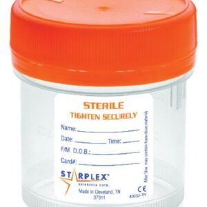 Urine Specimen Container LeakBuster 3 90 mL (3 oz.) Screw Cap Patient Information OR Sterile