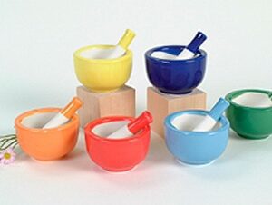 Mortar and Pestle Hand Operated Orange