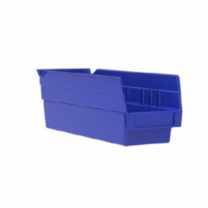 Shelf Bin Blue Industrial Grade Polymers 4 X 4-1/8 X 11-5/8 Inch