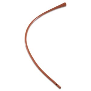 Urethral Catheter Dover Robinson Tip Red Rubber 22 Fr. 16 Inch