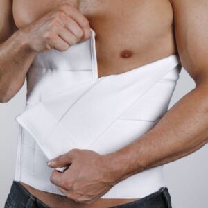Abdominal Binder Medico Large Hook and Loop Closure 36 to 45 Inch Waist Circumference 12 Inch Height Adult
