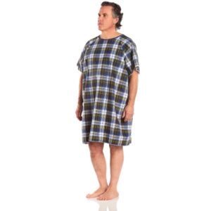 Patient Exam Gown TieBack One Size Fits Most Blue Reusable