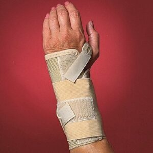 Wrist Support with Tension Strap Elastic / Plastic Left Hand Beige Medium