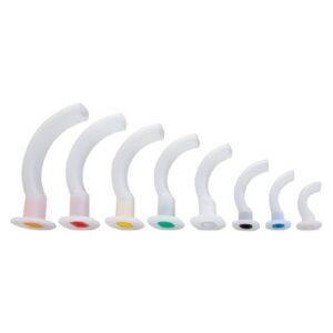 Guedel Oropharyngeal Airway SunMed Red 100 mm Length Size 5 NonSterile Adult
