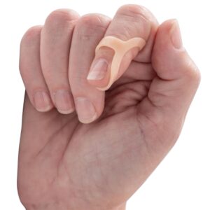 Finger Splint Oval-8 Adult Size 9 Pull-On Left or Right Hand Beige